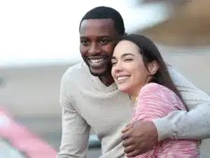 Couple enjoying a moment together.