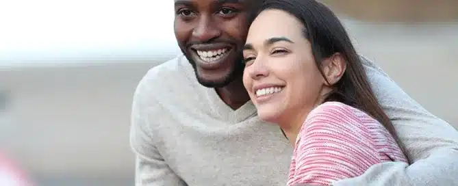 Couple enjoying a moment together.