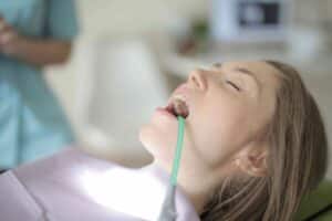 woman getting orthodontic treatment